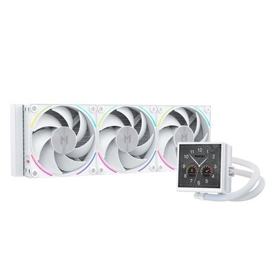 Water Cooler MACH1 APEX, ARGB, 360mm, com Tela LCD, AMD e Intel, Branco - AV360WH