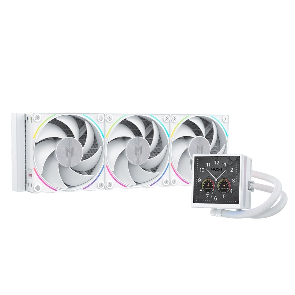 Water Cooler MACH1 APEX, ARGB, 360mm, com Tela LCD, AMD e Intel, Branco - AV360WH 5