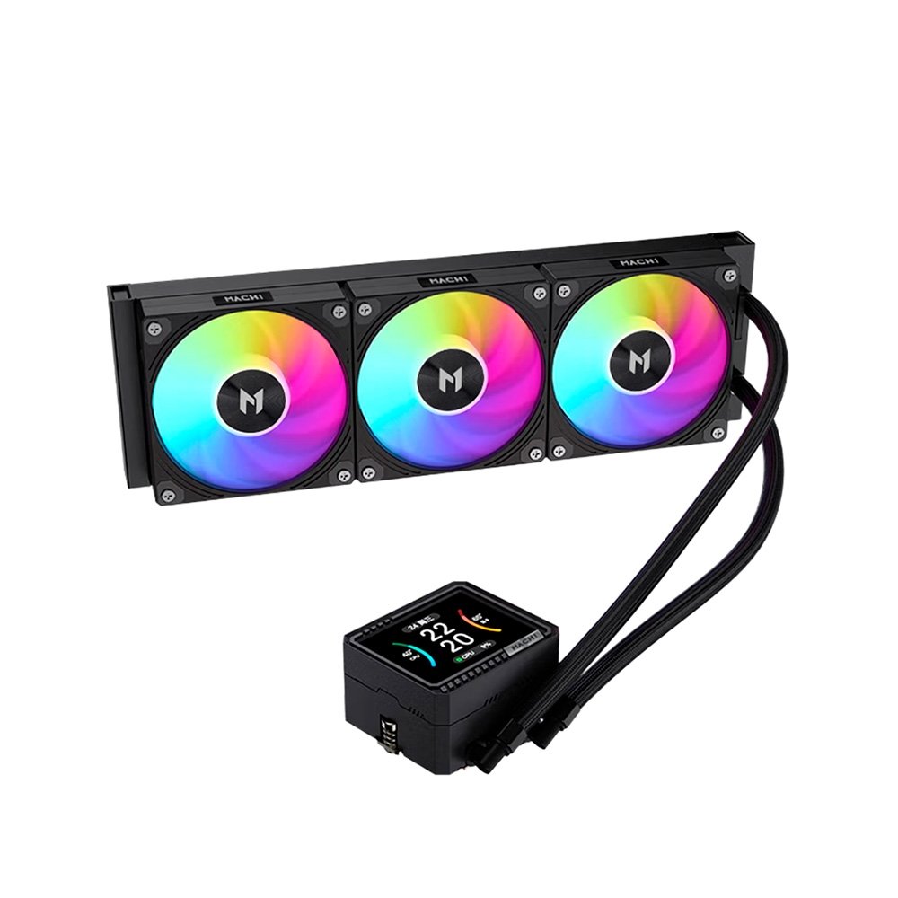 Water Cooler MACH1 GLACIAL, ARGB, 360mm, AMD e Intel, Preto - IMV360BK 5