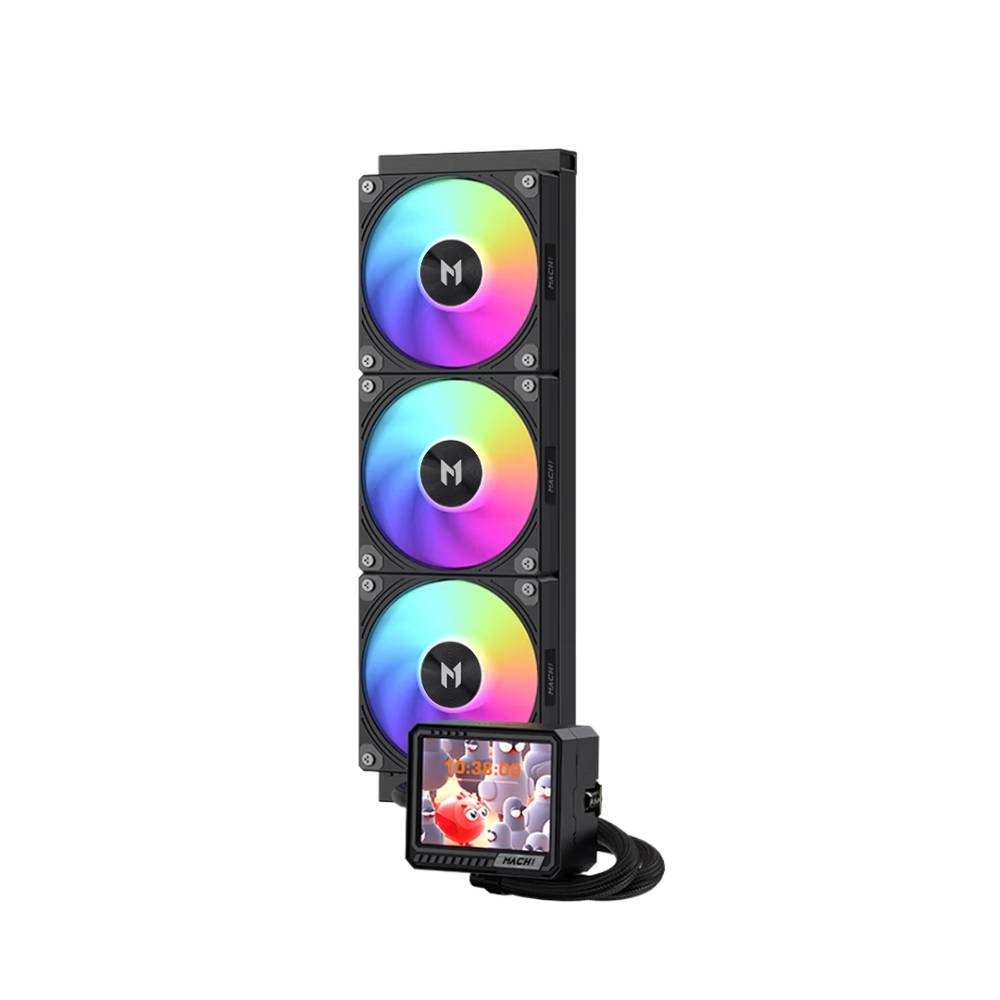Water Cooler MACH1 GLACIAL, ARGB, 360mm, AMD e Intel, Preto - IMV360BK - view 2