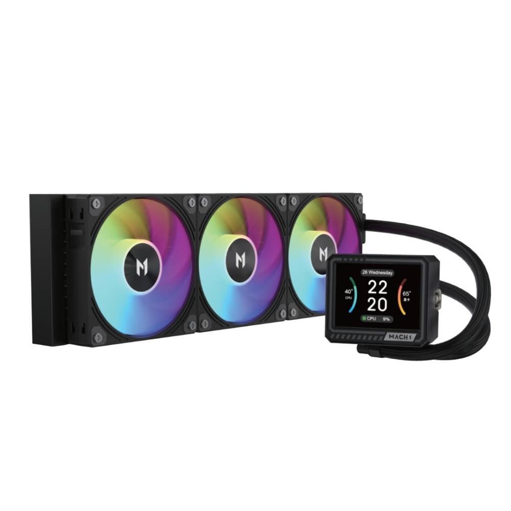 Water Cooler MACH1 GLACIAL, ARGB, 360mm, AMD e Intel, Preto - IMV360BK - view 4