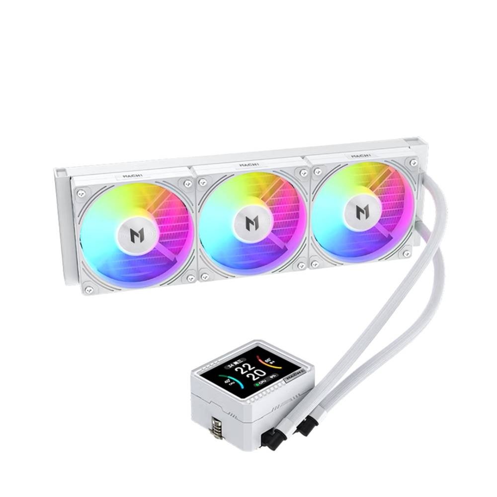 Imagem 2 de 4 do produto Water Cooler MACH1 GLACIAL, ARGB, 360mm, AMD e Intel, Branco - IMV360WH