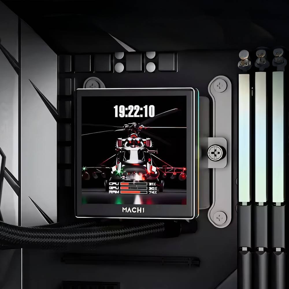 Water Cooler MACH1 CHILL, ARGB, 360mm, AMD e Intel, Preto - IEV360BK - view 4