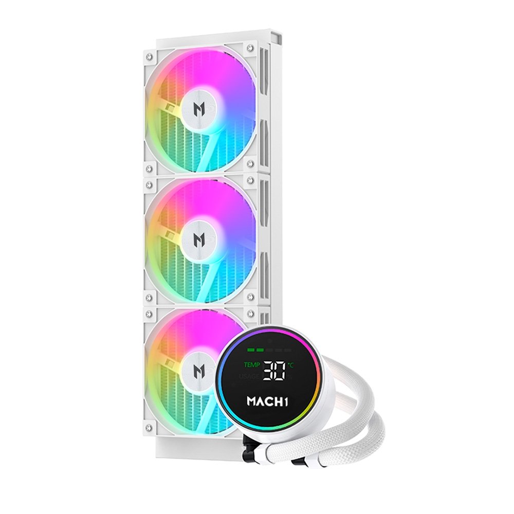 Imagem 4 de 4 do produto Water Cooler MACH1 EXTREME, Digital, ARGB, 360mm, AMD e Intel, Branco - ICEFDIG360WH