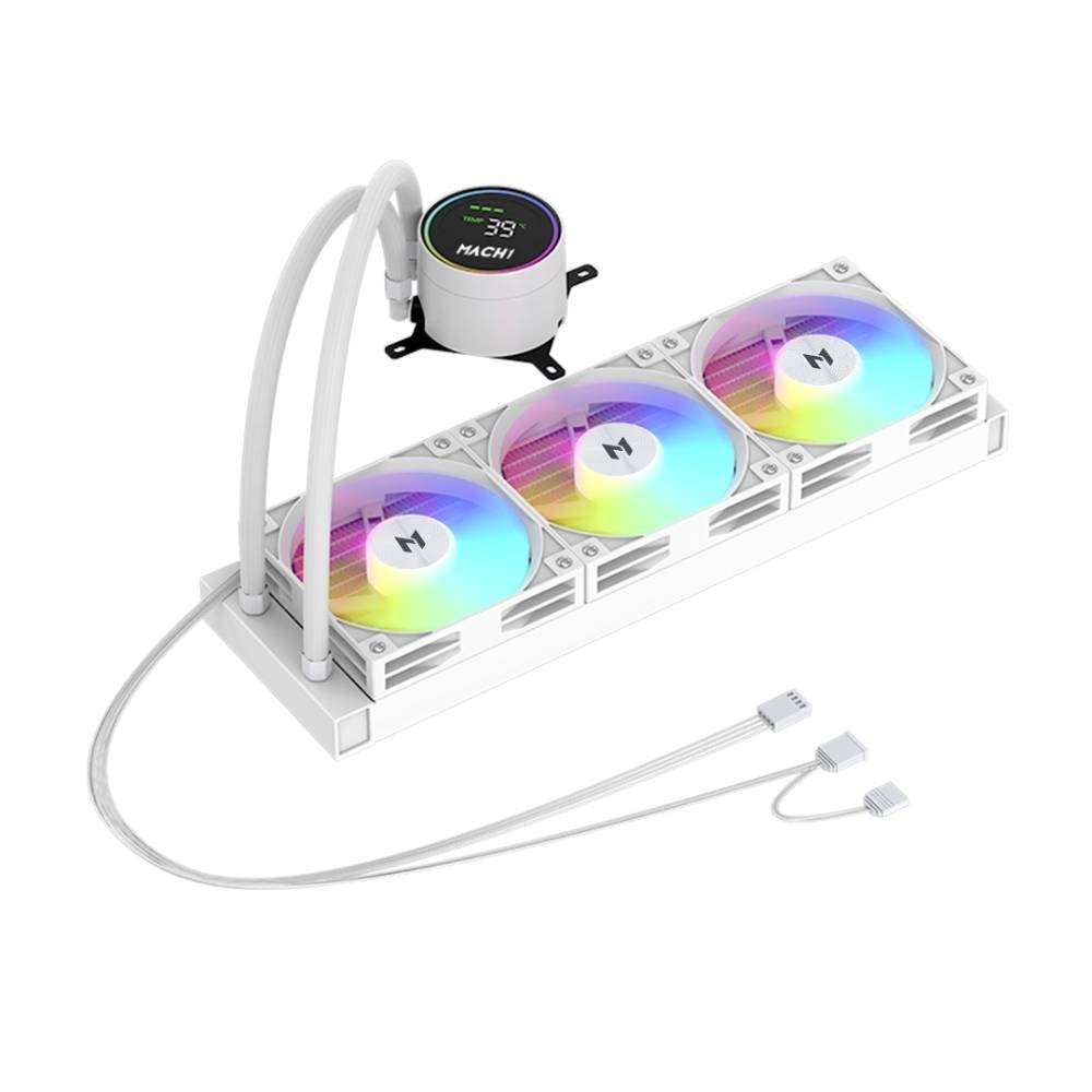 Imagem 2 de 4 do produto Water Cooler MACH1 EXTREME, Digital, ARGB, 360mm, AMD e Intel, Branco - ICEFDIG360WH