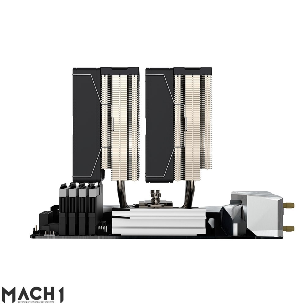 Imagem 2 de 6 do produto Air Cooler MACH1 ASTRO, Digital, AMD e Intel, 120mm, Preto - P60T-DIG