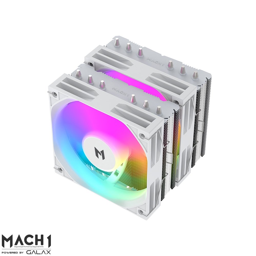 Imagem 4 de 7 do produto Air Cooler MACH1 TYPHOON ARGB, AMD e Intel, 120mm, Branco - A60-H-ARGB