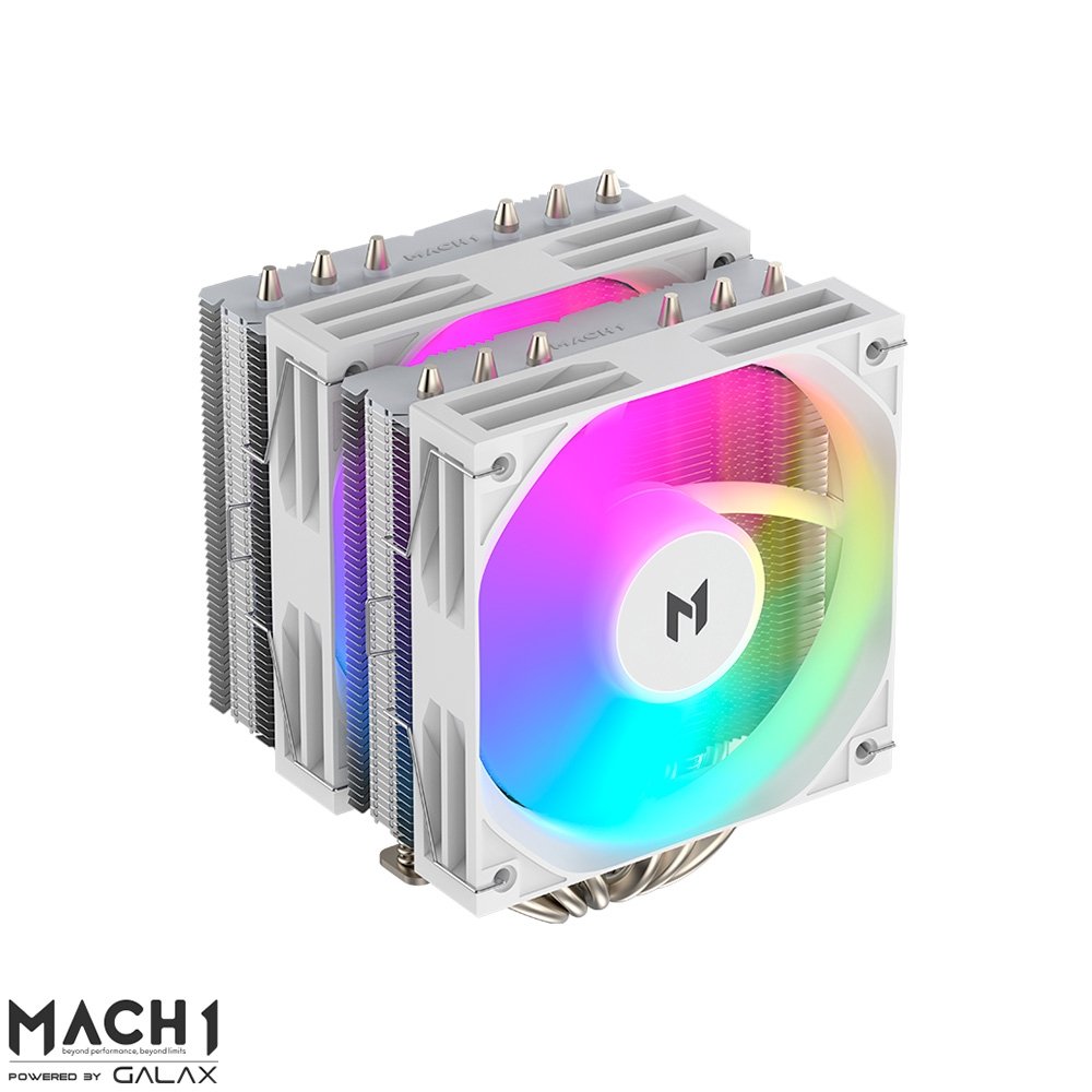 Imagem 3 de 7 do produto Air Cooler MACH1 TYPHOON ARGB, AMD e Intel, 120mm, Branco - A60-H-ARGB