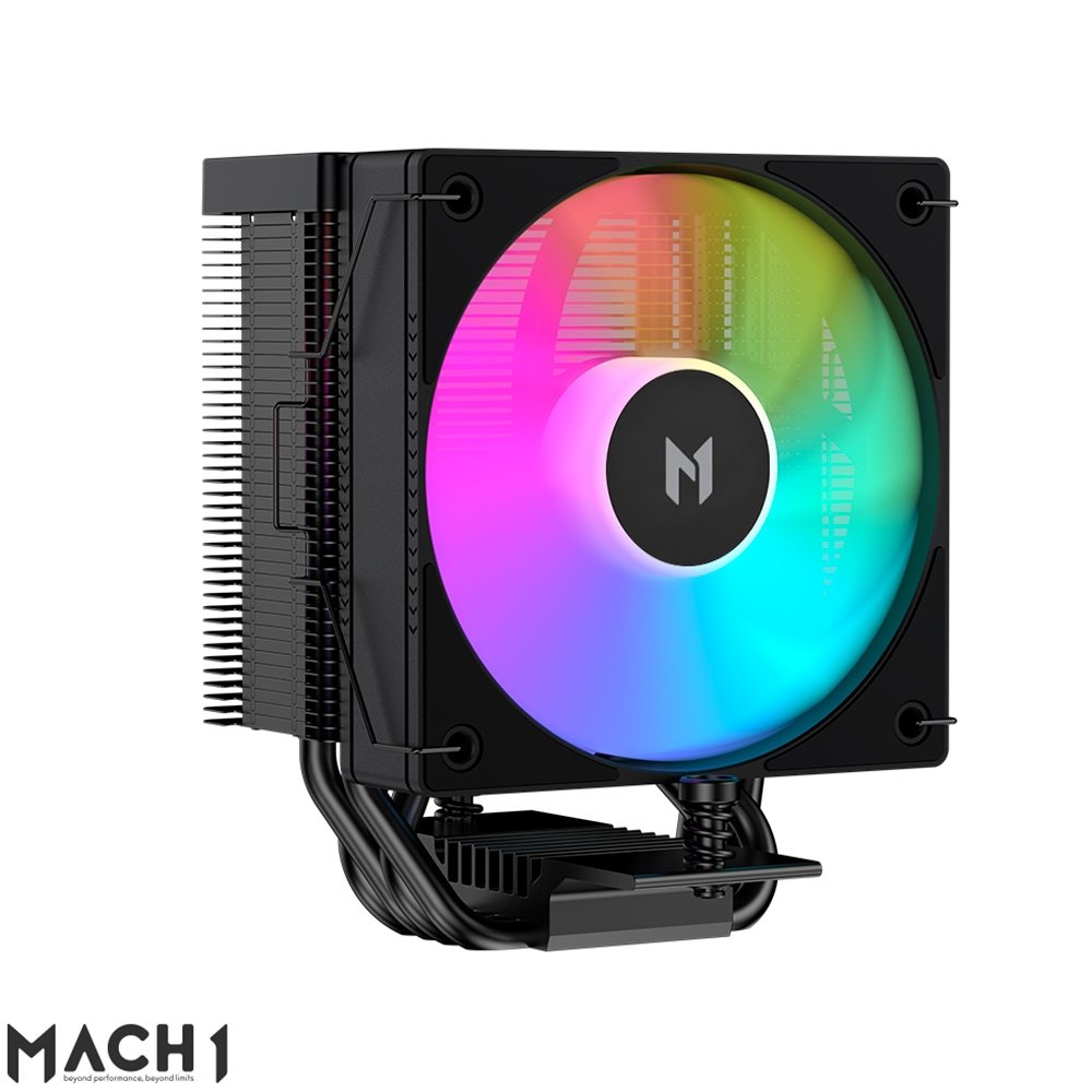 Imagem 2 de 7 do produto Air Cooler MACH1 BOREAL, Digital, ARGB, AMD e Intel, 100mm, Preto -  B40S DIGBK ARGB V2