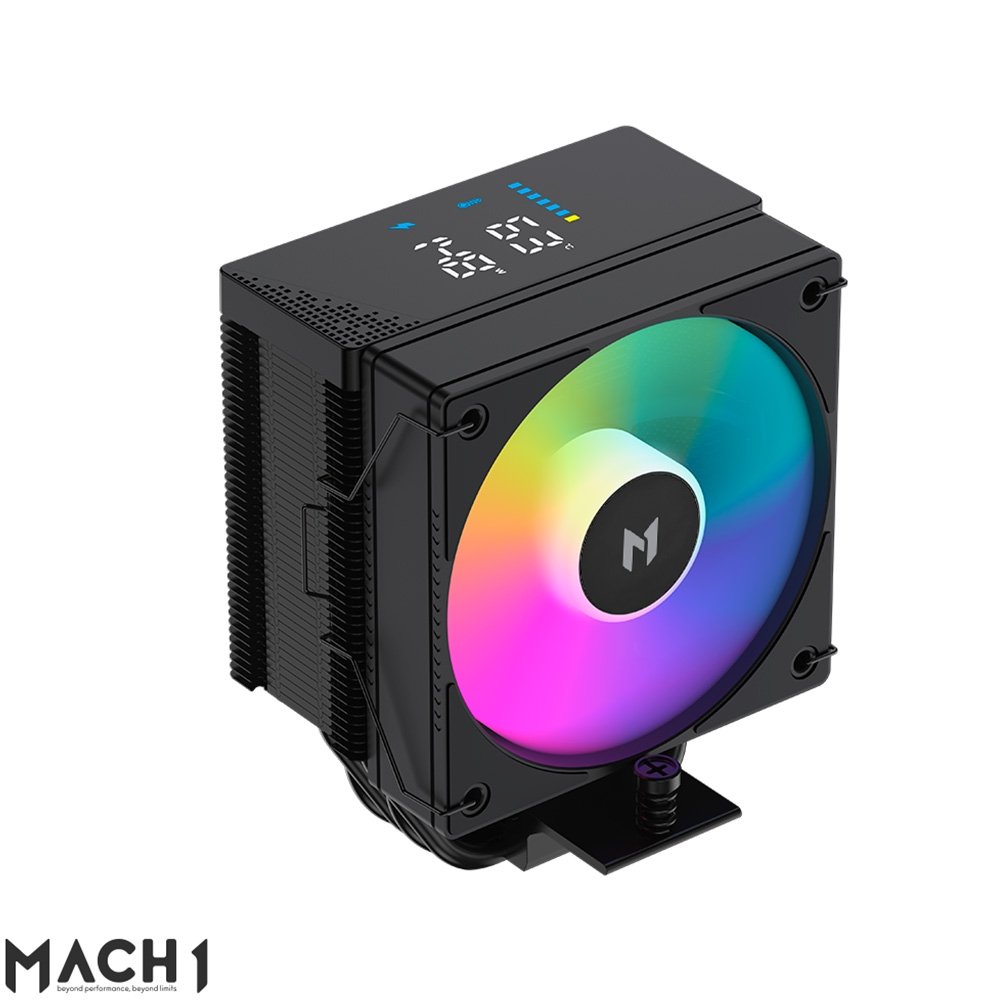 Imagem 3 de 7 do produto Air Cooler MACH1 BOREAL, Digital, ARGB, AMD e Intel, 100mm, Preto -  B40S DIGBK ARGB V2