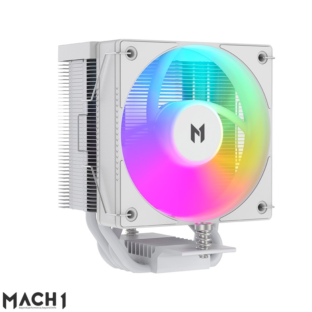 Imagem 2 de 7 do produto Air Cooler MACH1 BOREAL, Digital, ARGB, AMD e Intel, 100mm, Branco - B40S DIGWH ARGB V2