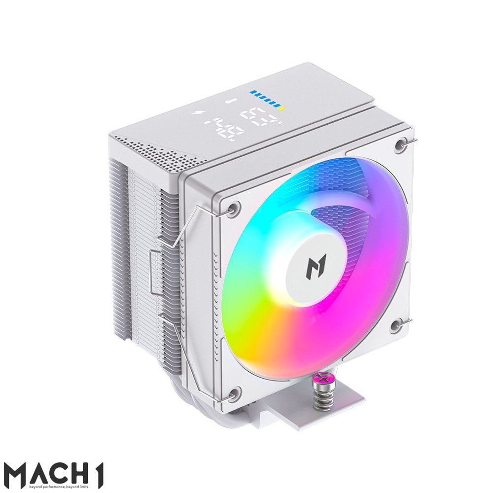 Imagem 3 de 7 do produto Air Cooler MACH1 BOREAL, Digital, ARGB, AMD e Intel, 100mm, Branco - B40S DIGWH ARGB V2