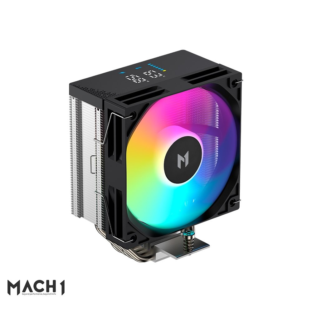 Air Cooler MACH1 BOREAL, Digital, ARGB, AMD e Intel, 120mm, Preto - B40-DIG-ARGB V2 - view 3