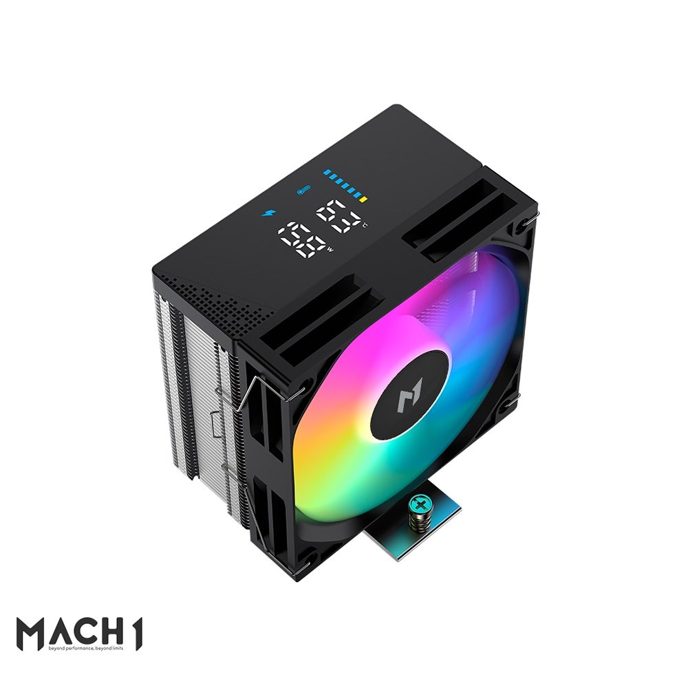Air Cooler MACH1 BOREAL, Digital, ARGB, AMD e Intel, 120mm, Preto - B40-DIG-ARGB V2 - view 4