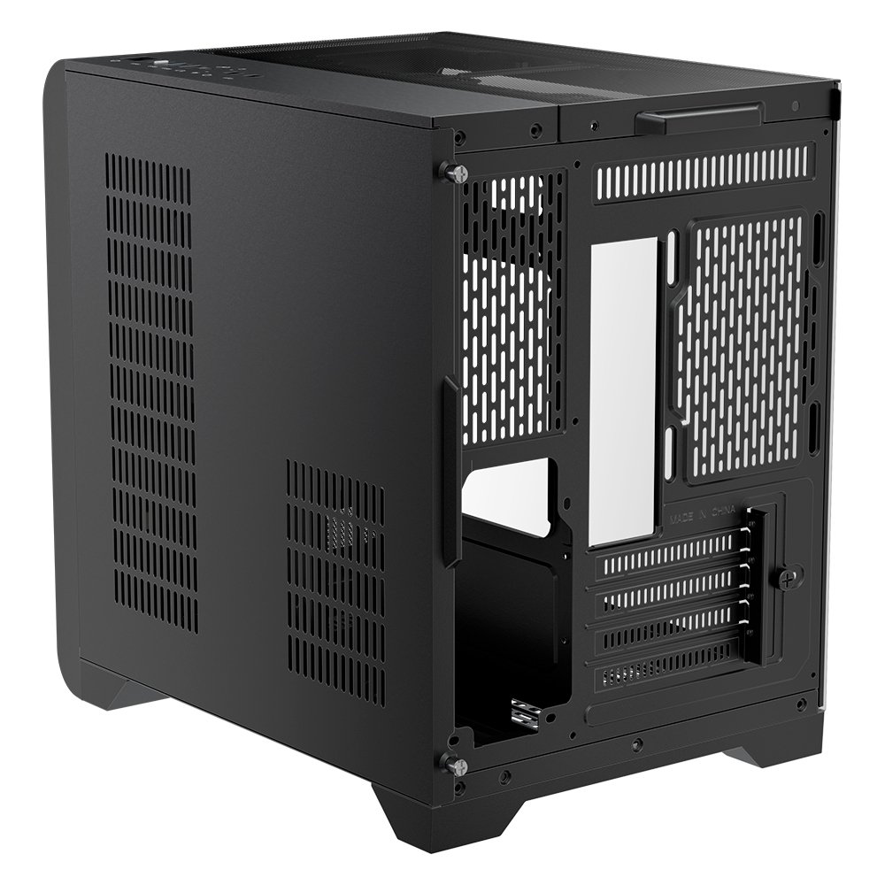 Imagem 10 de 11 do produto Gabinete Gamer 1STPLAYER VT5, Mid Tower, ATX, Lateral em Vidro Temperado, Sem Fan, Preto - VT5-BK