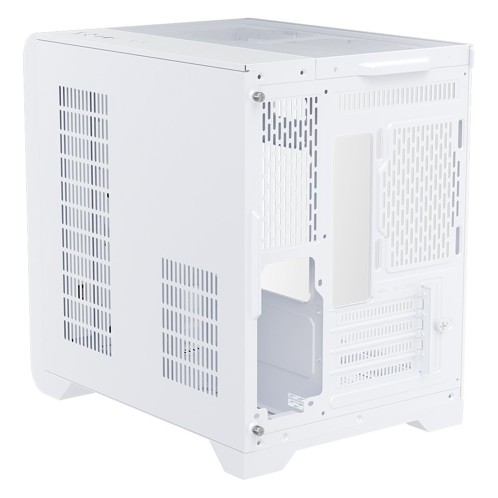Imagem 5 de 12 do produto Gabinete Gamer 1STPLAYER VT5, Mid Tower, ATX, Lateral em Vidro Temperado, Sem Fan, Branco - VT5-WH