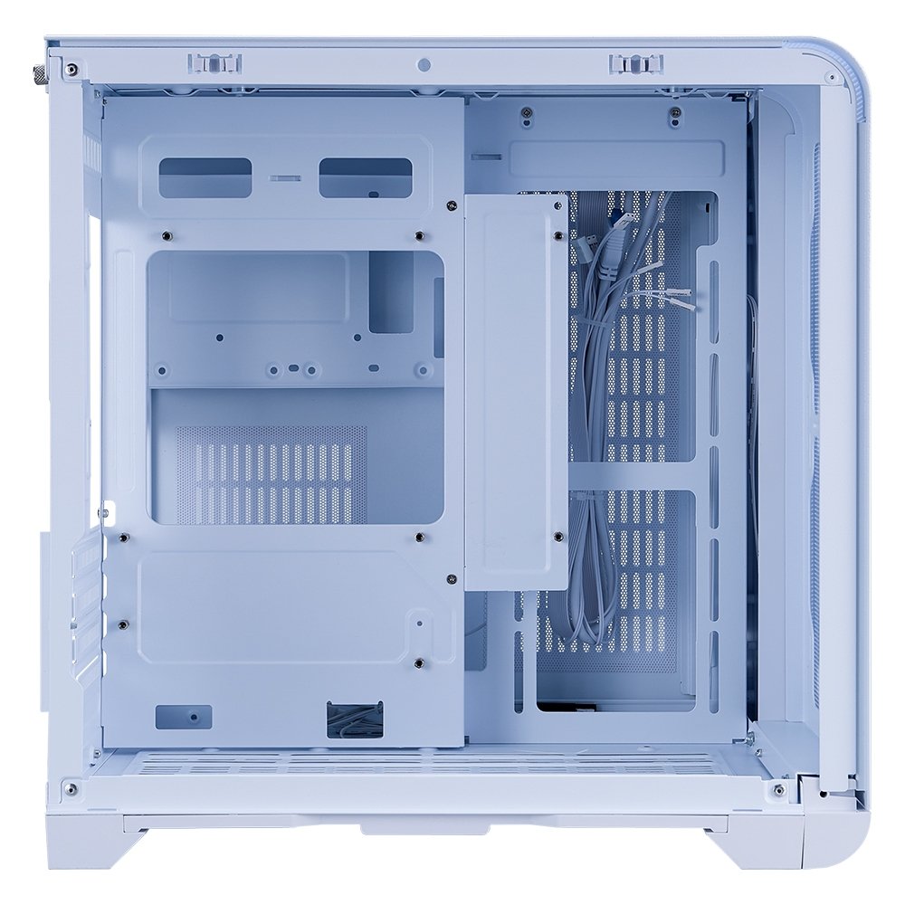 Imagem 10 de 12 do produto Gabinete Gamer 1STPLAYER VT5, Mid Tower, ATX, Lateral em Vidro Temperado, Sem Fan, Branco - VT5-WH