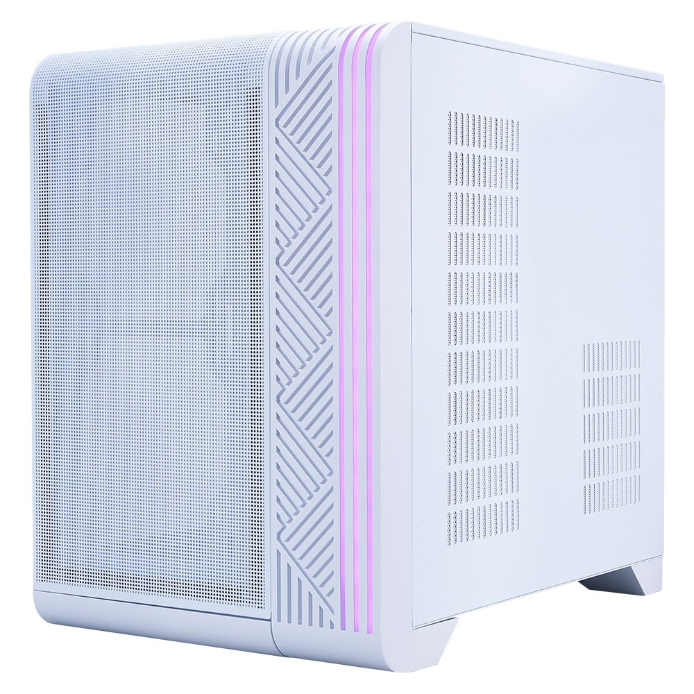 Imagem 8 de 12 do produto Gabinete Gamer 1STPLAYER VT5, Mid Tower, ATX, Lateral em Vidro Temperado, Sem Fan, Branco - VT5-WH