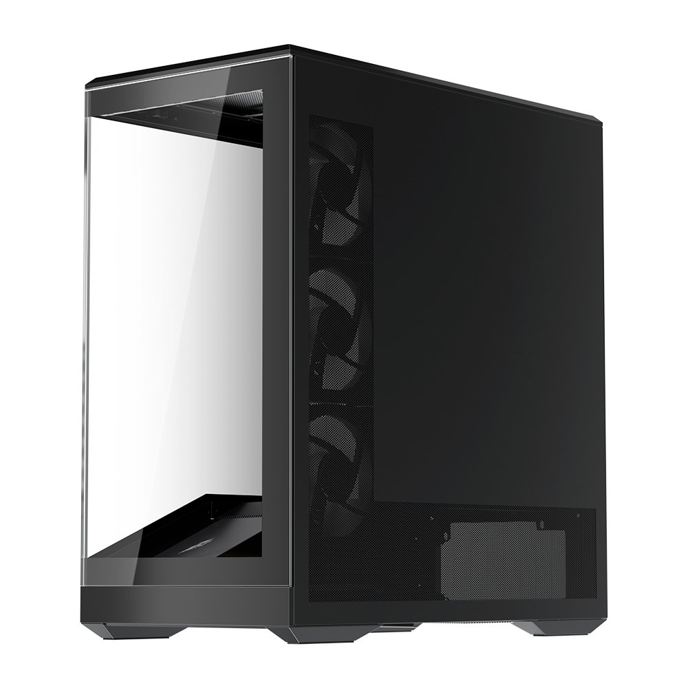 Gabinete Gamer 1STPLAYER GM7, Mid Tower, ATX, Lateral em Vidro Temperado, Sem Fan, Preto - GM7-BK - view 5