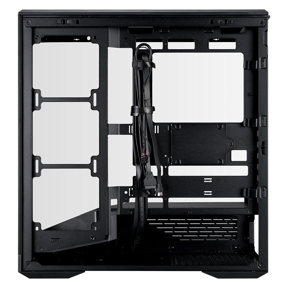 Gabinete Gamer 1STPLAYER GM7, Mid Tower, ATX, Lateral em Vidro Temperado, Sem Fan, Preto - GM7-BK - view 13