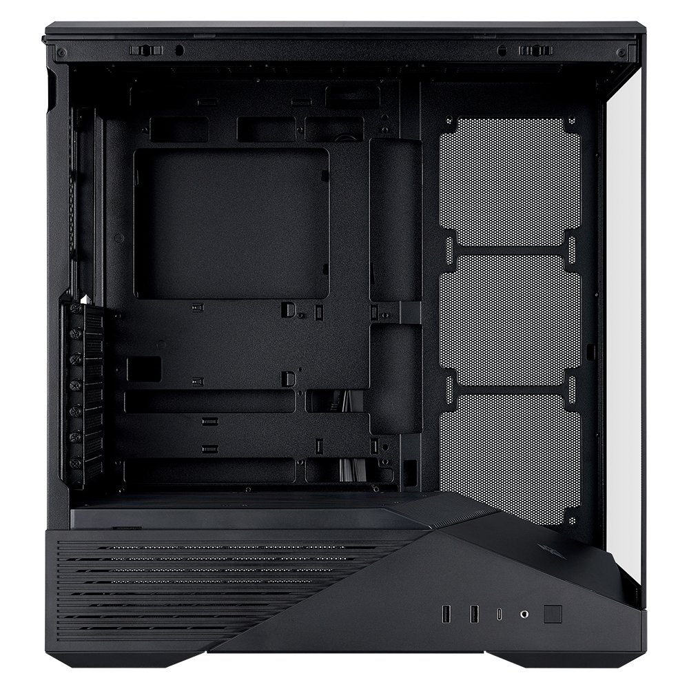 Gabinete Gamer 1STPLAYER GM7, Mid Tower, ATX, Lateral em Vidro Temperado, Sem Fan, Preto - GM7-BK - view 12