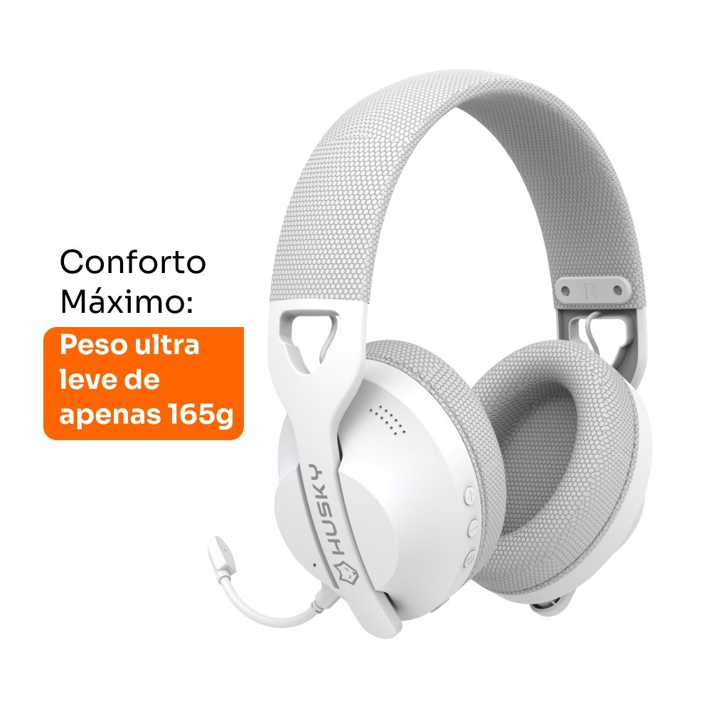 Headset Gamer Balão.info Matilha, P3 3.5mm, Driver 40mm, Microfone Omnidirecional, Cabo 2m,165g, Branco - HHG100BR - view 3
