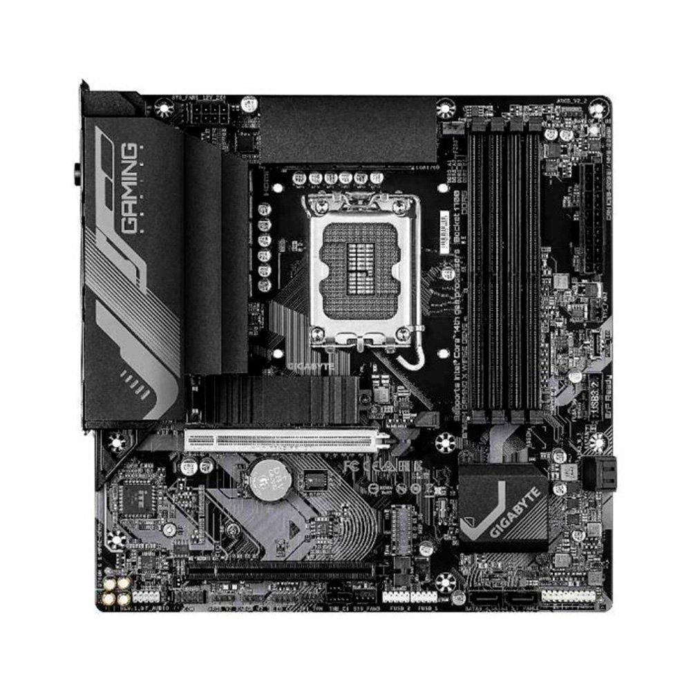 Imagem 2 de 4 do produto Placa Mãe Gamer Gigabyte B760M GAMING X WIFI6E GEN5, Micro ATX, DDR5, LGA 1700, Wi-Fi 6E, Bluetooth 5.3, HDMI/DP - B760M G X WF6E GEN5