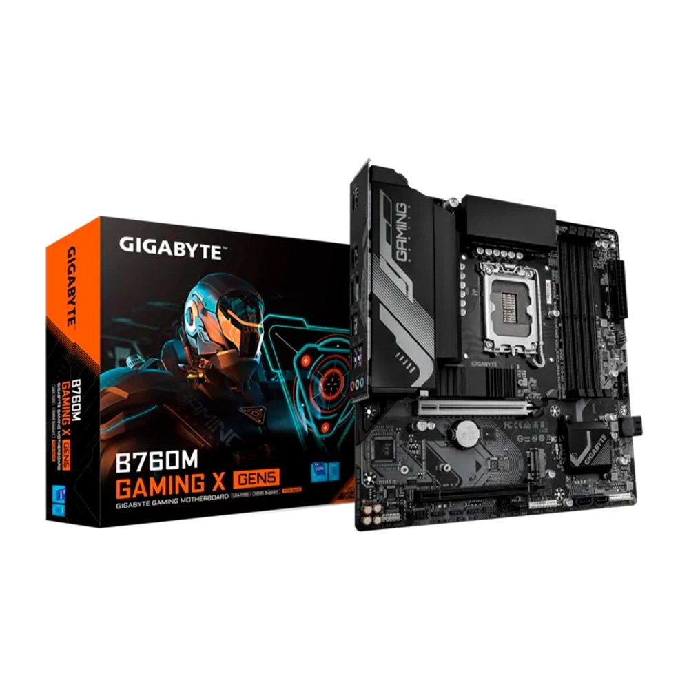 Placa Mãe Gigabyte B760M GAMING X GEN5, Intel LGA 1700, mATX, DDR5, PCIe 5.0 - B760M GAMING X GEN5 5