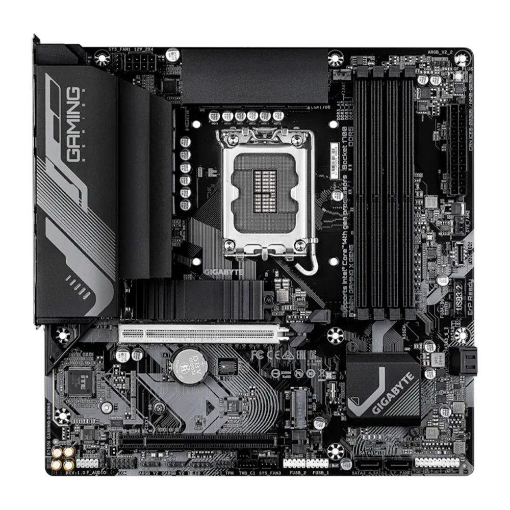 Imagem 3 de 4 do produto Placa Mãe Gigabyte B760M GAMING X GEN5, Intel LGA 1700, mATX, DDR5, PCIe 5.0 - B760M GAMING X GEN5