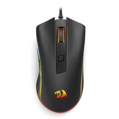 Mouse Gamer Redragon Cobra Cypher Lite, RGB, 12800 DPI, 6 Botões, USB, Preto - M611-RGB