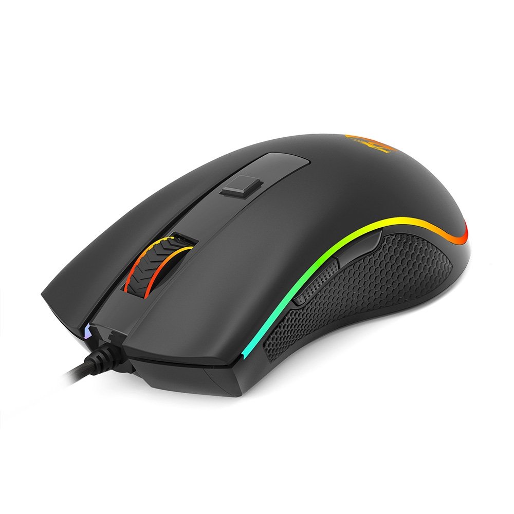 Imagem 2 de 9 do produto Mouse Gamer Redragon Cobra Cypher Lite, RGB, 12800 DPI, 6 Botões, USB, Preto - M611-RGB
