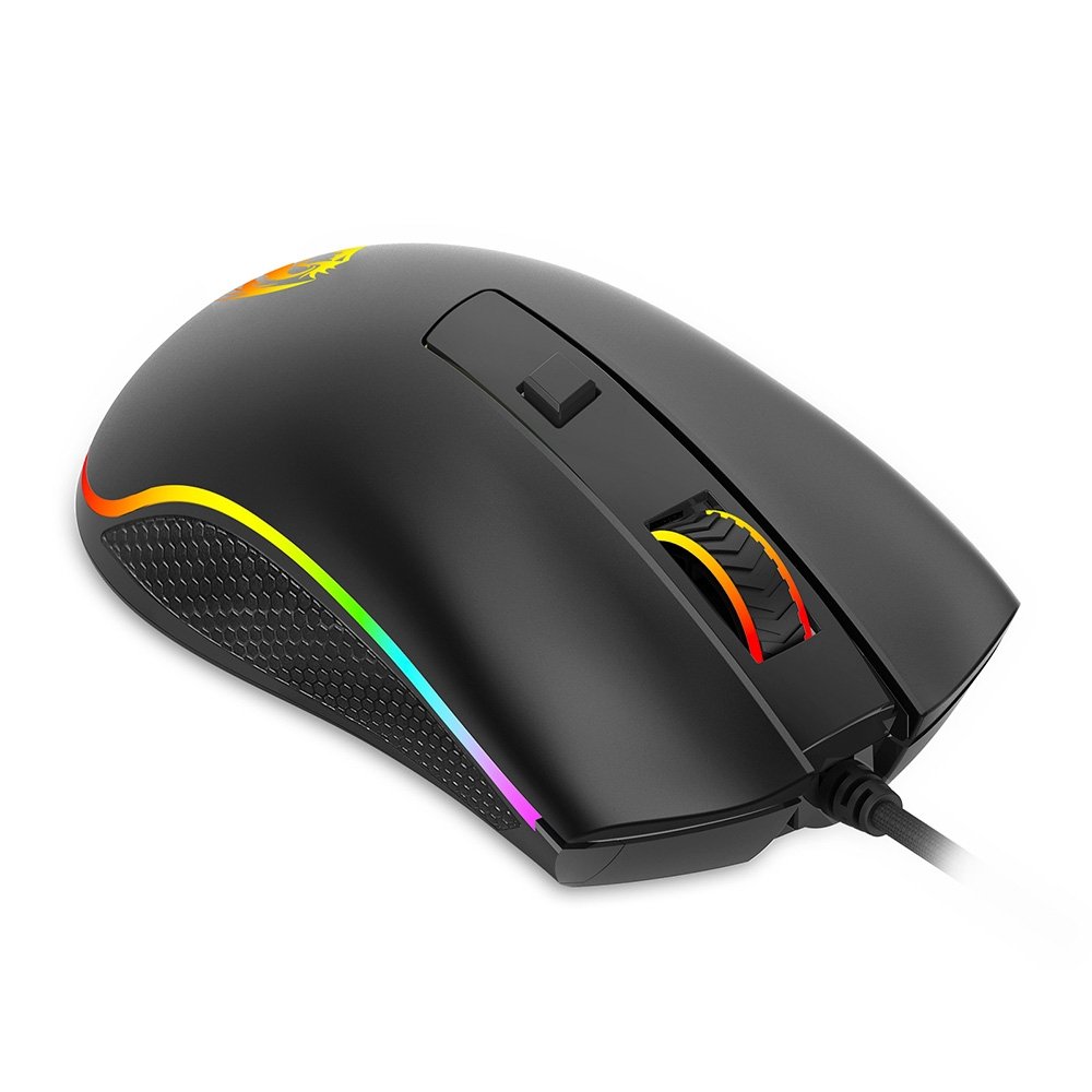 Imagem 3 de 9 do produto Mouse Gamer Redragon Cobra Cypher Lite, RGB, 12800 DPI, 6 Botões, USB, Preto - M611-RGB