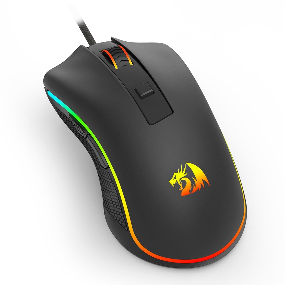 Imagem 4 de 9 do produto Mouse Gamer Redragon Cobra Cypher Lite, RGB, 12800 DPI, 6 Botões, USB, Preto - M611-RGB
