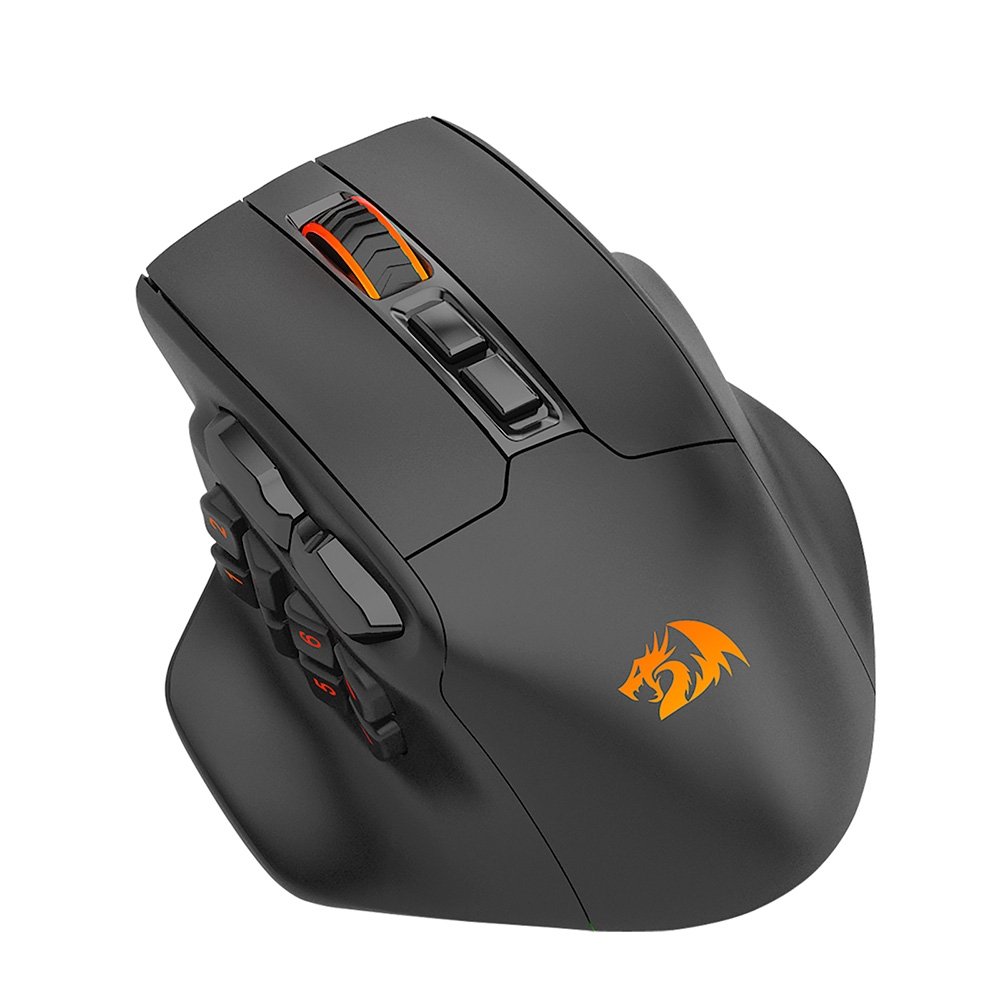 Mouse Gamer Sem Fio Redragon Aatrox Pro, RGB, 26000 DPI, 15 Botões, USB Tipo-C, USB 2.4GHz, Recarregável, Preto - M811RGB-PRO - view 5