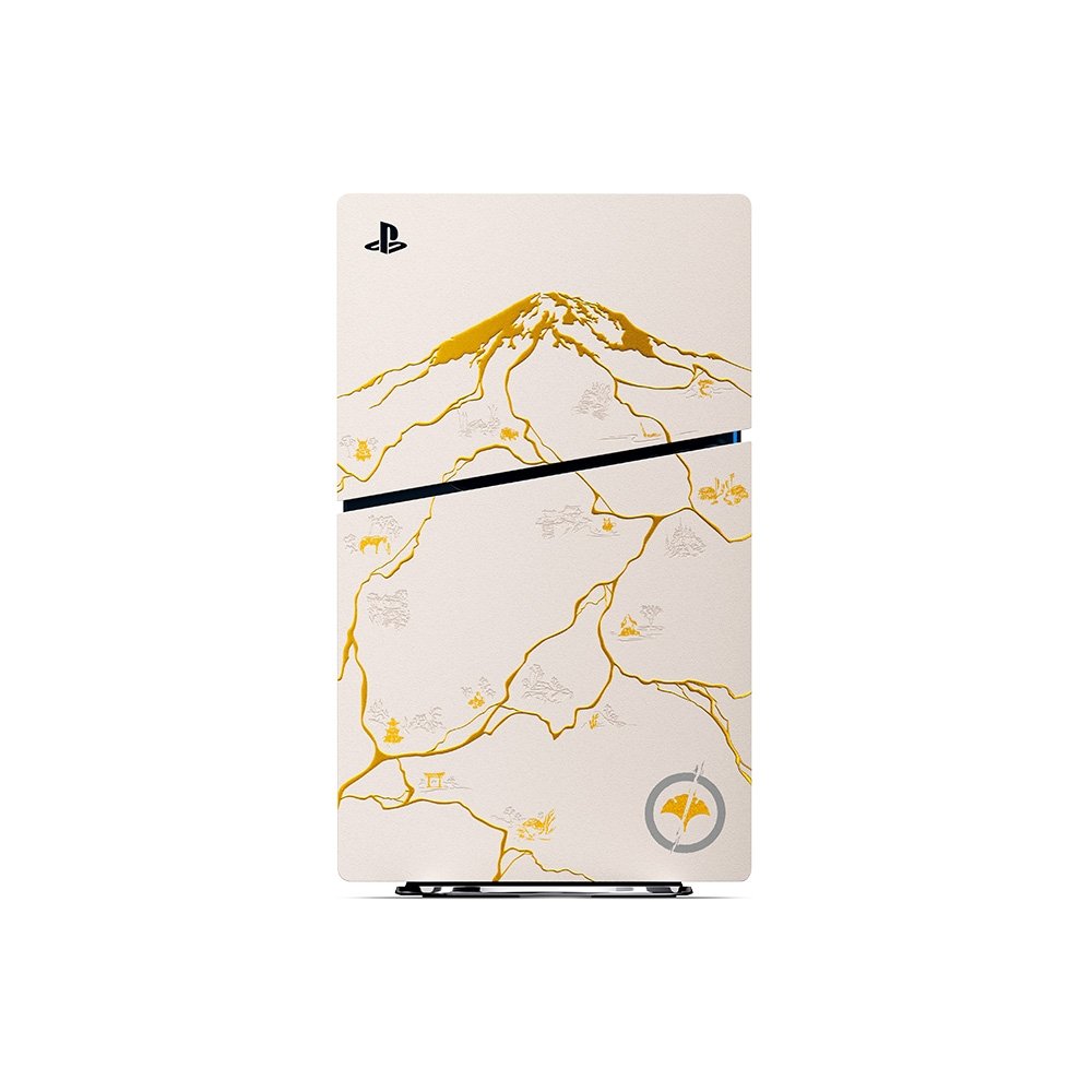 Tampas do console PS5 Slim, Edição Limitada Ouro, Ghost of Yotei - 1000048388