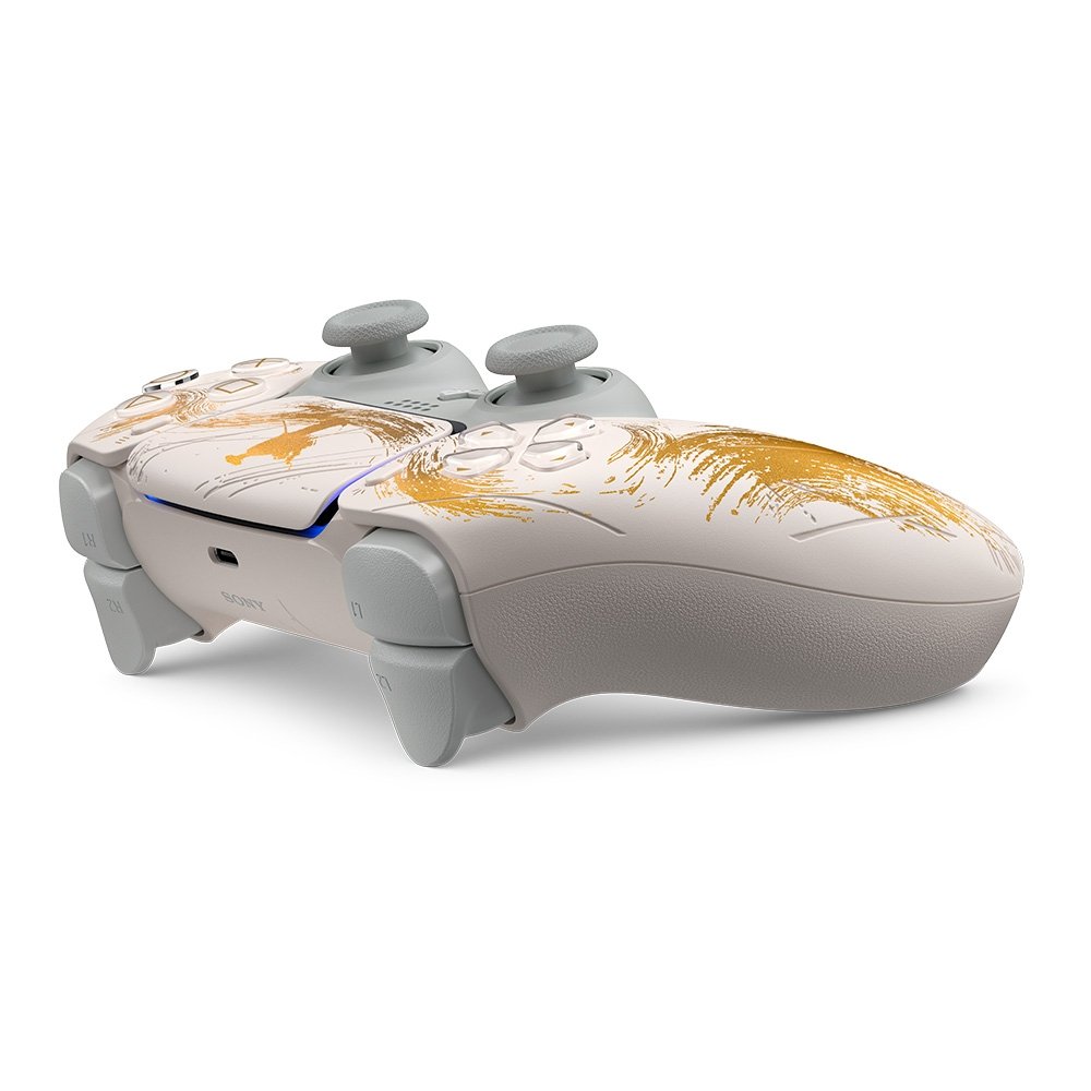 Imagem 4 de 6 do produto Controle Sem fio Sony DualSense PS5, Edição Limitada Ouro, Ghost of Yotei - 1000048384