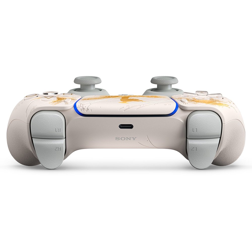 Imagem 3 de 6 do produto Controle Sem fio Sony DualSense PS5, Edição Limitada Ouro, Ghost of Yotei - 1000048384
