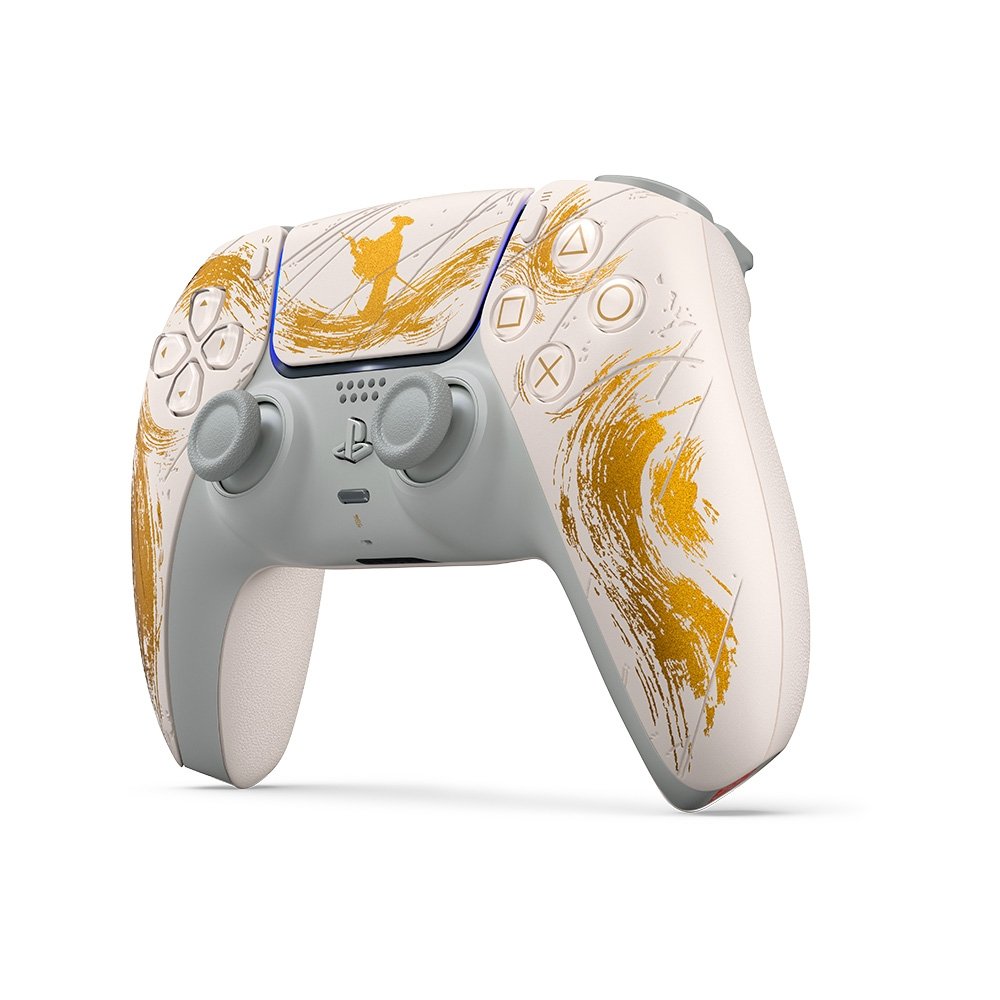 Imagem 2 de 6 do produto Controle Sem fio Sony DualSense PS5, Edição Limitada Ouro, Ghost of Yotei - 1000048384