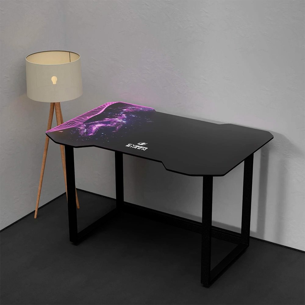 Mesa Gamer Hayonik Cyber Siren, RGB, Preto - 86707 - view 6