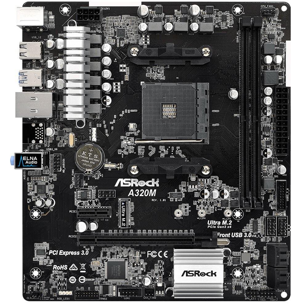 Imagem 5 de 5 do produto Placa-Mãe ASRock p/ AMD AM4 mATX A320M DDR4