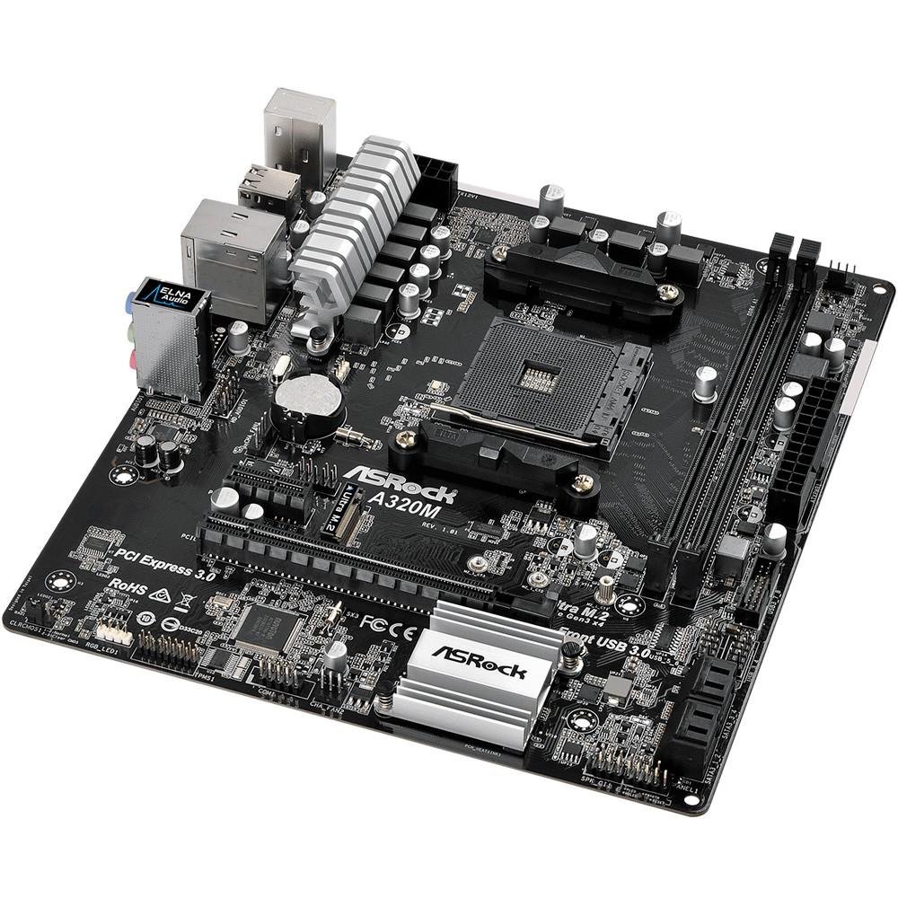 Imagem 4 de 5 do produto Placa-Mãe ASRock p/ AMD AM4 mATX A320M DDR4