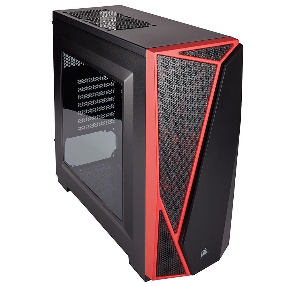 Imagem 5 de 8 do produto Gabinete Corsair Carbide Series SPEC-04, Mid-Tower, LED, Lateral em Acrílico, Preto e Vermelho, CC-9011107-WW