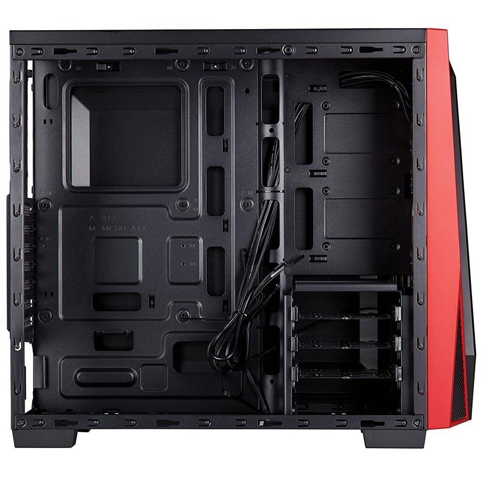 Imagem 7 de 8 do produto Gabinete Corsair Carbide Series SPEC-04, Mid-Tower, LED, Lateral em Acrílico, Preto e Vermelho, CC-9011107-WW