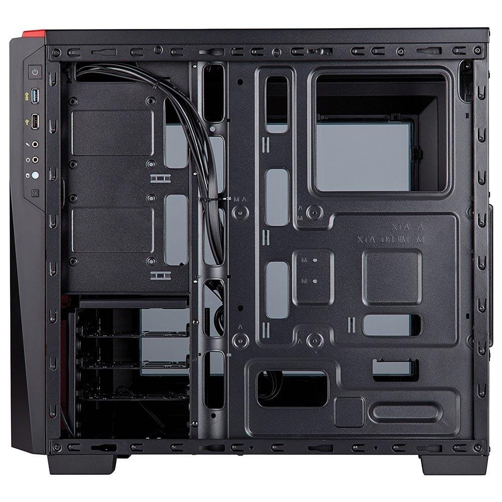 Imagem 2 de 8 do produto Gabinete Corsair Carbide Series SPEC-04, Mid-Tower, LED, Lateral em Acrílico, Preto e Vermelho, CC-9011107-WW