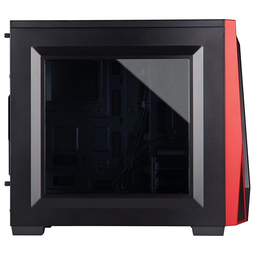 Imagem 3 de 8 do produto Gabinete Corsair Carbide Series SPEC-04, Mid-Tower, LED, Lateral em Acrílico, Preto e Vermelho, CC-9011107-WW