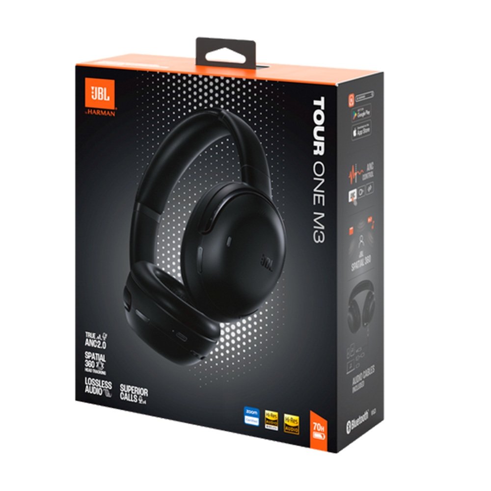 JBL Tour One M3 ブラック Fone JBL Tour One M3 Bluetooth ANC Áudio Espacial