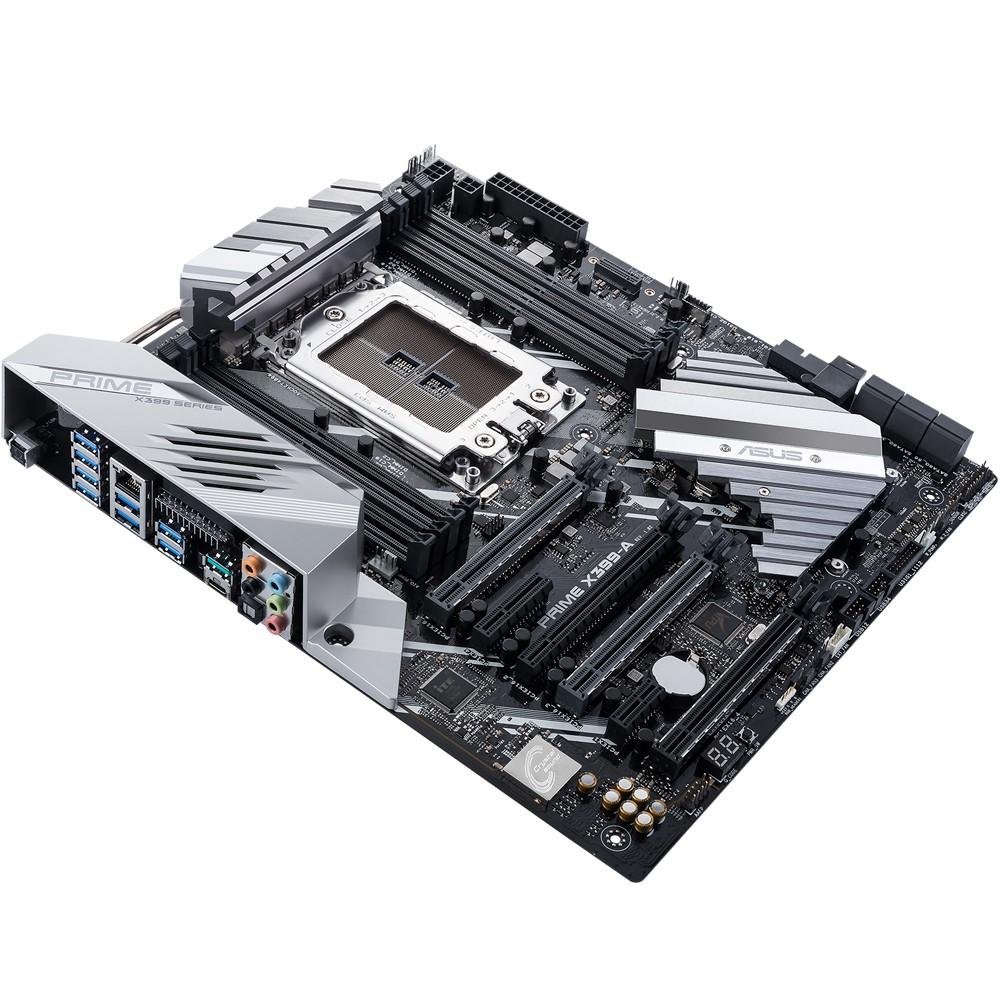 Imagem 4 de 5 do produto Placa-Mãe ASUS p/ AMD TR4, e-ATX, PRIME X399-A, DDR4, SLI/CrossFireX, 6 x SATA 6Gb, Raid 0,1,10, 8x USB 3.1, Aura RGB Strip Headers