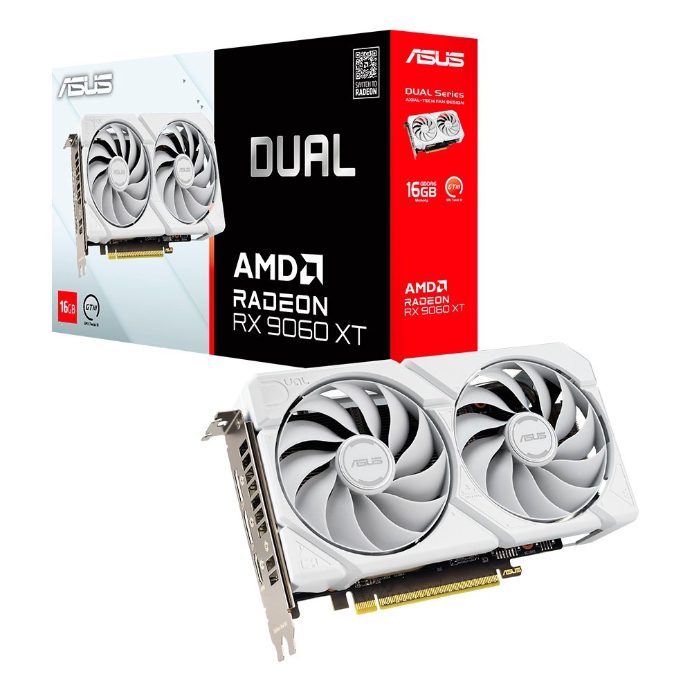 Placa de Vídeo ASUS Dual RX 9060 XT White Edition AMD Radeon, 16GB, GDDR6 - DUAL-RX9060XT-16G-WHITE - view 13