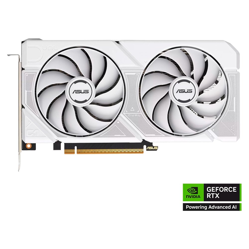 RTX 5060 ASUS Dual OC 8GB GDDR7 Branca | KaBuM!