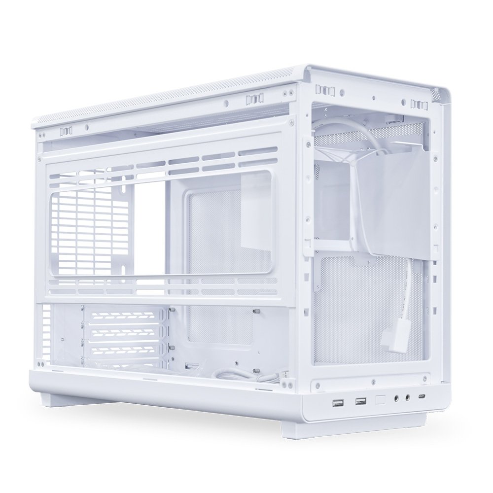 Gabinete Gamer Lian Li A3-mATX Wood Edition, Mini Tower, mATX, Madeira Frontal, Mesh Lateral, Sem FANs, Branco - A3-MATX-WD BRANCO - view 3